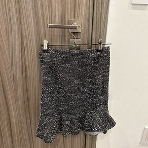 Black and white mink skirt knit from Asos